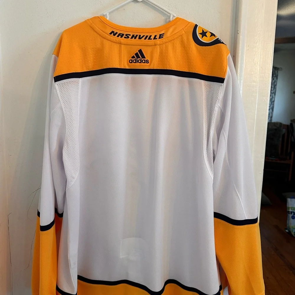 adidas White & Gold Locker Access Jersey